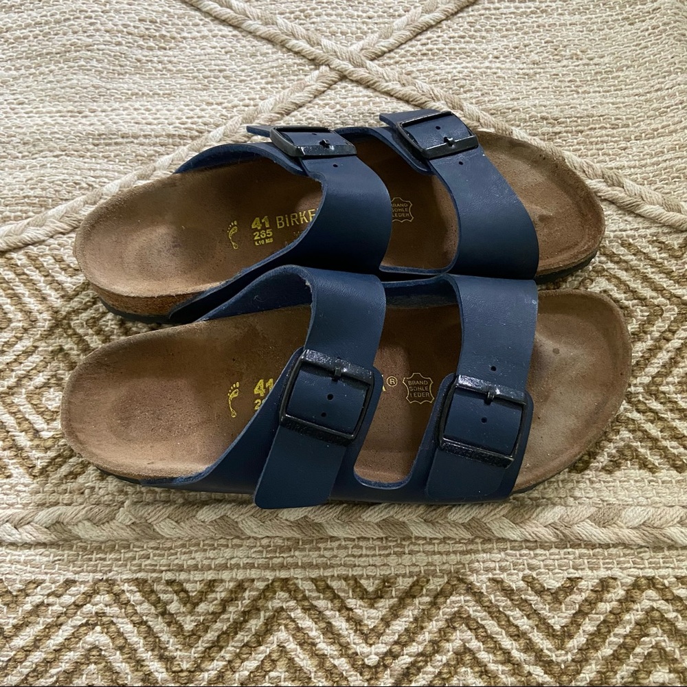 Birkenstock arizona birko-flor sandals in blue - Picture 7 of 12